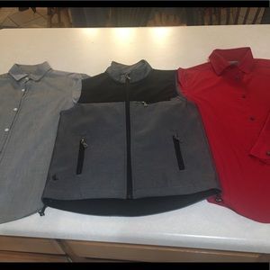 Cody James vest and red shirt.  Grey Shirt in photo is removed and not included.